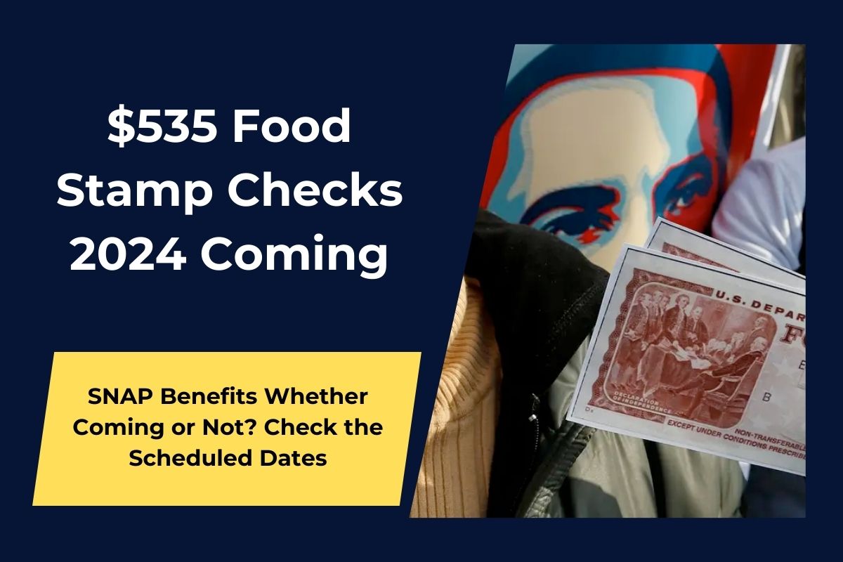 $535 Food Stamp Checks 2024- SNAP Benefits Whether Coming or Not? Check the Scheduled Dates